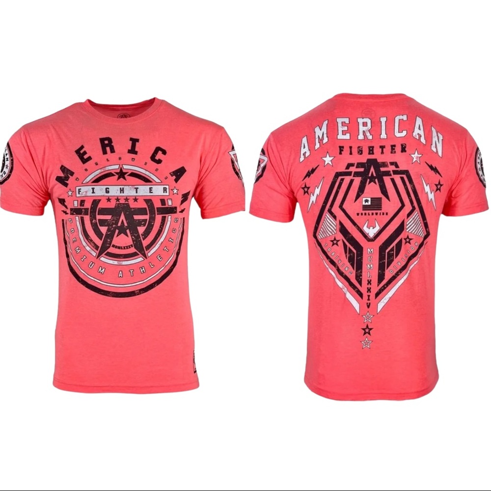 American Fighter Men's T-shirt GALLOWAY Athletic MMA Pink XS-4XL